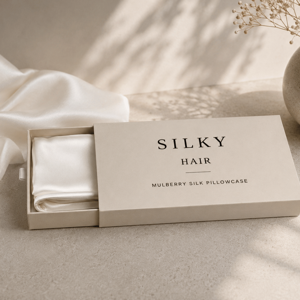 ÄLVA silkesörngott i presentförpackning