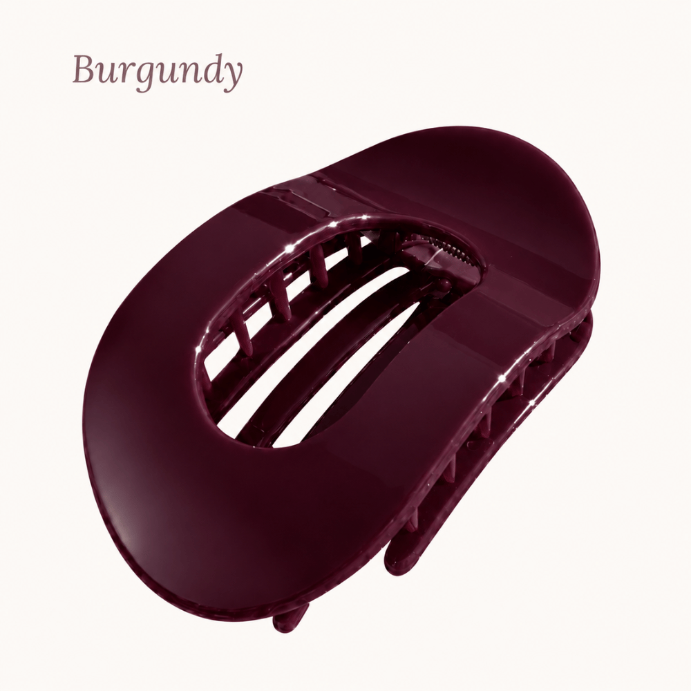 LUNA hårklämma i färgen Burgundy