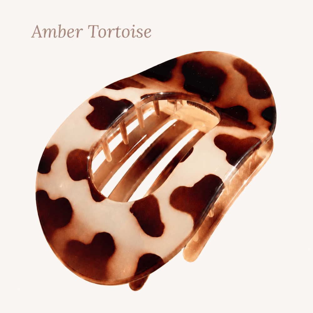 LUNA hårklämma i Amber Tortoise